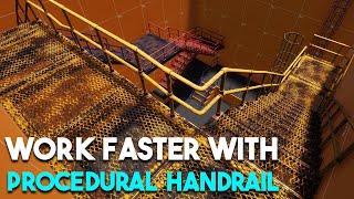 Blender Addon For Creating Handrails| Procedural Handrail