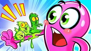 Zombies Are Coming!  | Wash Your Hands | Funny Kids Songs by Slick Slime Sam 