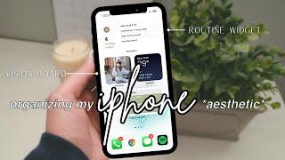 IPHONE TIPS & TRICKS 2022 || aesthetic organization, positivity, productivity, maintaining a routine