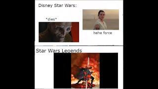 Star Wars Disney Lore vs Star Wars Legends Lore Extended edition