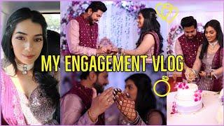 Our Engagement Vlog We are engaged | GRWM for engagement, Puja & Ring ceremony  #engagementvlog