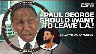 LISTEN TO ME! ️ Stephen A. urges PG-13 to leave LA Clippers  | First Take