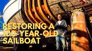 100-YEAR-OLD ROTTEN WOODEN BOAT RESTORATION