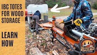 IBC Totes Make Great Firewood Storage - Here's How!