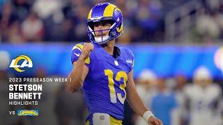 Stetson Bennett Best Plays vs. Los Angeles Chargers