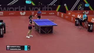 Japan Harimoto Miwa vs Terekhova Zlata Russia U15 girls team international open 2021