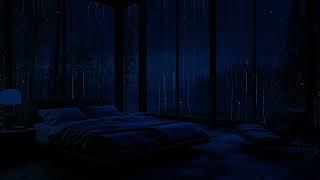 Undisturbed Sleep with Rain and Light Thunder Sounds (No Light) - Wake Refreshed