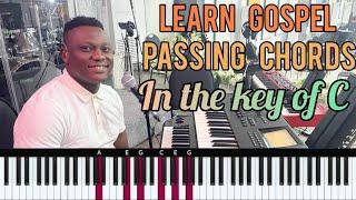 Gospel Piano Breakdown | Learn passing Chords in C Major from Dejikeyz