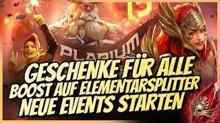 Raid: Shadow Legends | Geschenke Für Alle - x2 Event Elementarsplitter - Jahrestag Schicksalsdeck