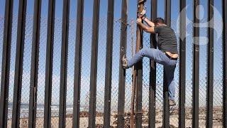 Palestinian artist at Mexico/US border: 'Can I jump?' | Crossing the line