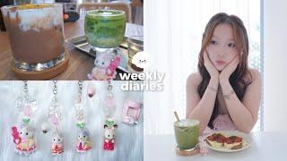 weekly diaries 🩰˚˖𓍢  matcha cafe dates, photo booth, what i eat in a day