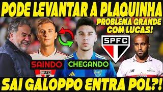 BOMBA NO MERCADO SÃO PAULO: LEVANTOU A PLAQUINHA SAI GALOPPO VEM POL FERNANDEZ!? PROBLEMA COM LUCAS!