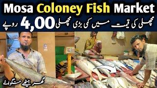 Biggest Fresh Fish Market karachi | Karachi Fish Market 2024 | Whosale fish Market Mosa Coloney Fish