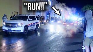 DID A BURNOUT IN FRONT OF A TON OF COPS... Then this happened!