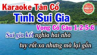 Karaoke Tân Cổ Tình Sui Gia Dây Kép  - Karaoke Vọng Cổ Câu 1-2-5-6