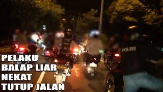 Segerombolan Pemuda Nekat Tutup Jalan Umum Untuk Dijadikan Trek Balap Liar Di Depok - 86