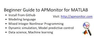 Beginner Guide to APMonitor for MATLAB