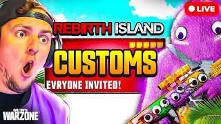  LIVE - Rebirth Island CUSTOMS with EVERYONE! | !prizepicks !loadout