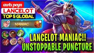 LANCELOT MANIAC!! Unstoppable Puncture [ Top Global Lancelot ] awts peyn - Mobile Legends