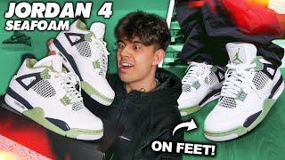 JORDAN 4 SEAFOAM / OIL GREEN 🪸 | UNFASSBAR CLEAN! | REVIEW + ON FEET + RESELL PREDICTION!