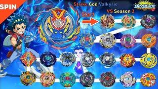 Strike God Valkyrie VS ALL Season 2 marathon Beyblade Burst God 베이블레이드 버스트 갓 스트라이크 갓 발키리 VS 올시즌2 마라톤