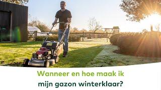 GAZON - Wanneer en hoe maak ik mijn gazon winterklaar?