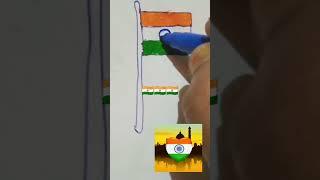 National Flag Of India #art#tricolor#independenceday#flag #india