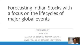 Liverpool John Moores University | Thesis Presentation | Student Name: Tuhin Das | MS - Data Science