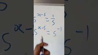 how to solve for x when given 5^x-5=1/5