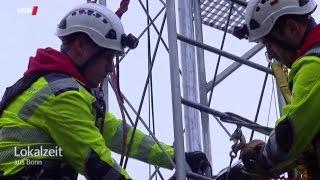 Industriekletterer Bonn - WDR Reportage mit Budzinski Einsatz am Limit - Einsatz am Ölberg