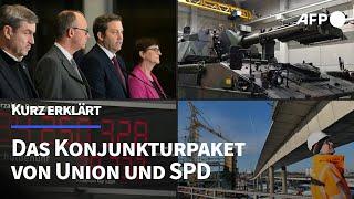 Kurz erklärt: Das beispiellose Konjunkturpaket von Union und SPD | AFP