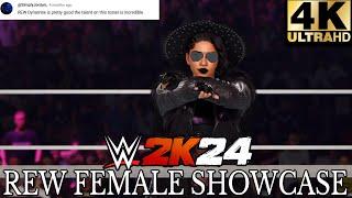 WWE 2K24 REW Female CAW Showcase | CAW Universe Mode Series #cawuniverse #rew2k24 #wwe2k24 #wwe