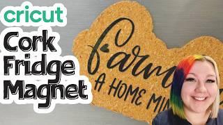 Easy Farmstyle Cork Fridge Magnet With Your Cricut