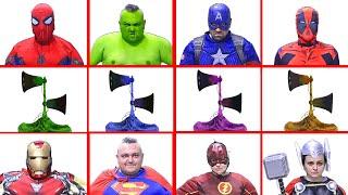 Superheroes And Color Team Siren Heads - Movie