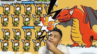 ARCHER TOWN VS RED DRAGON??? Mereka berduel tanpa pasukan tower satupun | Growcastle Indonesia