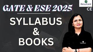 GATE & ESE 2025 | Civil Engineering | Syllabus & Books | Resultant GATE, ESE, PSUs