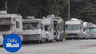 Housing costs force LA residents to live in RVs lining streets