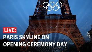 LIVE: Eiffel Tower light show in Paris for the opening ceremony of 2024 Olympics