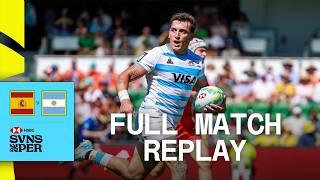 Los Pumas run riot  | Spain v Argentina | Perth HSBC SVNS 2025 | Full Match Replay