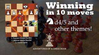 WINNING in less than 10 moves with 100% accuracy! (knight to d4/5 and other themes)