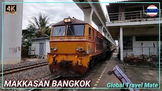 Makkasan Railway Station Bangkok Early Morning Market  Thailand