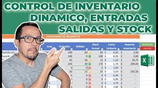 Cómo crear un #CONTROL DE #INVENTARIO dinámico con #ENTRADAS, #SALIDAS y  #STOCK  