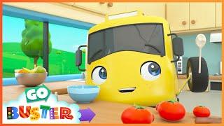 Buster's Cooking Disaster! | Go Buster - Bus cartoons & Kids stories