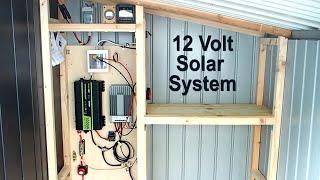 12 Volt Solar System in a Garden Shed