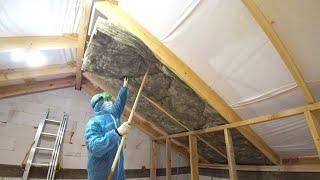 Simple INSULATION of the ROOF of a house step by step