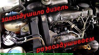 The diesel fuel system is airing How to pump the injection pump yourself