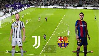 PES 2021 - Gameplay | Juventus vs Barcelona | PC