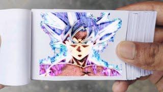 Goku Masters Ultra Instinct Flipbook | Dragon Ball Super Flip book | Goku Vs Jiren