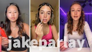 Makeup Tutorial Tiktok Compilation - GRWM  ( Get Ready With Me ) ️(Skincare, Makeup, Outfits) 755