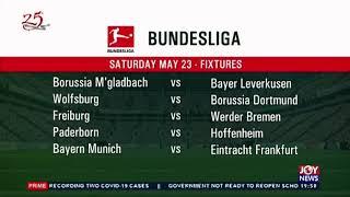 Bundesliga Fixtures - Joy Sports Prime (21-5-20)